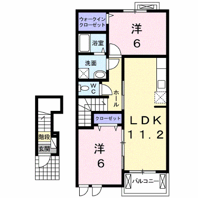 エテルノⅠ 202【管理NO：1-018185401-02020】 ★家具家電は申し込み後に搬入します★ ★2026年10月中旬入居可能★の外観画像