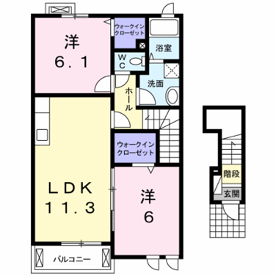 ハイツＵＴＳＵＢＥ　Ⅱ 201【管理NO：1-017035402-02010】 ★家具家電は申し込み後に搬入します★ ★2026年10月中旬入居可能★の外観画像