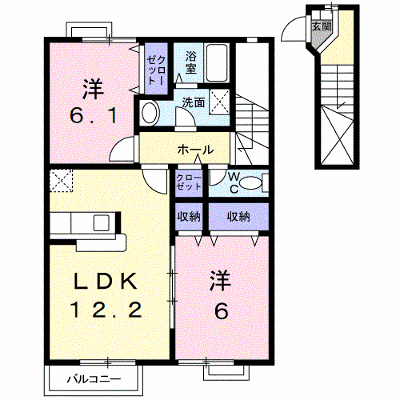 夢が丘ガーデンハイツⅠ 202【管理NO：1-011985201-02020】 ★家具家電は申し込み後に搬入します★ ★2026年10月中旬入居可能★の外観画像