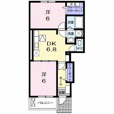 カルフールⅢ 101【管理NO：1-015904201-01010】 ★家具家電は申し込み後に搬入します★ ★2026年11月中旬入居可能★の外観画像