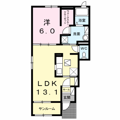 プランドールⅠ 101【管理NO：1-021699101-01010】 ★家具家電は申し込み後に搬入します★の外観画像