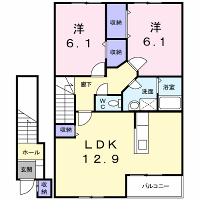 メゾン　パストラルＡ 202【管理NO：1-012415701-02020】 ★家具家電は申し込み後に搬入します★ ★2026年10月下旬入居可能★の外観画像