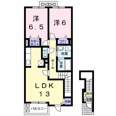 爽・大井 203【管理NO：1-017384101-02030】 ★家具家電は申し込み後に搬入します★ ★2026年11月中旬入居可能★の外観画像