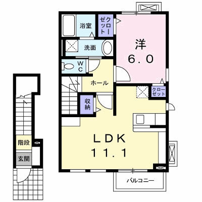 エスペランサ 205【管理NO：1-016835601-02040】 ★家具家電は申し込み後に搬入します★ ★2026年10月下旬入居可能★の外観画像