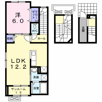 リバーサイド安長Ⅲ 302【管理NO：1-023999501-03020】 ★家具家電は申し込み後に搬入します★ ★2026年12月中旬入居可能★の外観画像