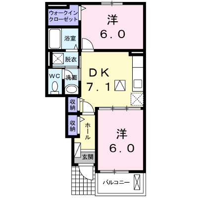 ソレイユ曙Ｂ 103【管理NO：1-017787802-01030】 ★家具家電は申し込み後に搬入します★ ★2026年10月下旬入居可能★の外観画像