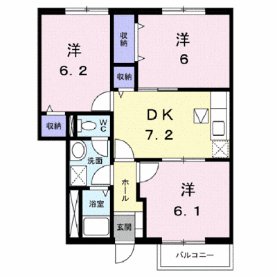 グランドソレーユ　Ａ 102【管理NO：1-011738902-01020】 ★家具家電は申し込み後に搬入します★ ★2026年10月下旬入居可能★の外観画像