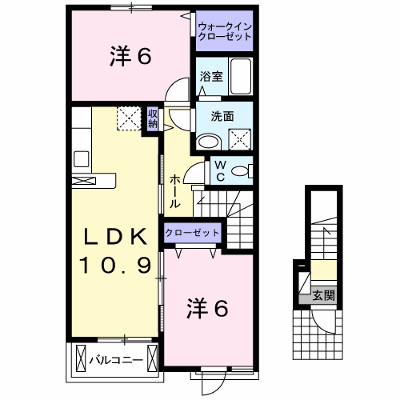 ブリーズＢ 202【管理NO：1-023141502-02020】 ★家具家電は申し込み後に搬入します★ ★2026年10月下旬入居可能★の外観画像