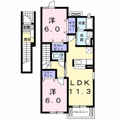 プロムナード　アイＢ 201【管理NO：1-014124002-02010】 ★家具家電は申し込み後に搬入します★ ★2026年10月中旬入居可能★の外観画像