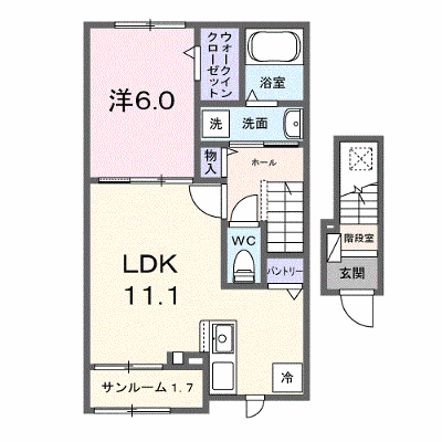 藤光町１丁目アパート　Ⅰ 202【管理NO：1-028794101-02020】 ★家具家電は申し込み後に搬入します★ ★2027年03月中旬入居可能★の外観画像