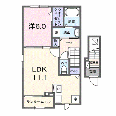 藤光町１丁目アパート　Ⅰ 201【管理NO：1-028794101-02010】 ★家具家電は申し込み後に搬入します★ ★2027年03月中旬入居可能★の外観画像