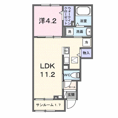 藤光町１丁目アパート　Ⅰ 102【管理NO：1-028794101-01020】 ★家具家電は申し込み後に搬入します★ ★2027年03月中旬入居可能★の外観画像