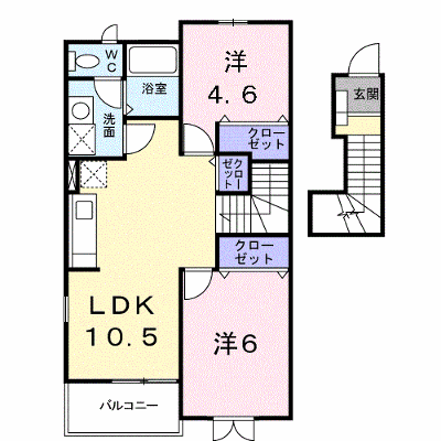 ボニートパルＢ 204【管理NO：1-012127302-02040】 ★家具家電は申し込み後に搬入します★ ★2026年11月中旬入居可能★の外観画像