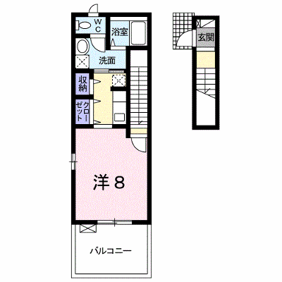 プログレス　Ａ 203【管理NO：1-022193501-02030】 ★家具家電は申し込み後に搬入します★ ★2026年10月下旬入居可能★の外観画像
