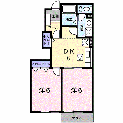 グレンツェント 102【管理NO：1-011436601-01020】 ★家具家電は申し込み後に搬入します★の外観画像
