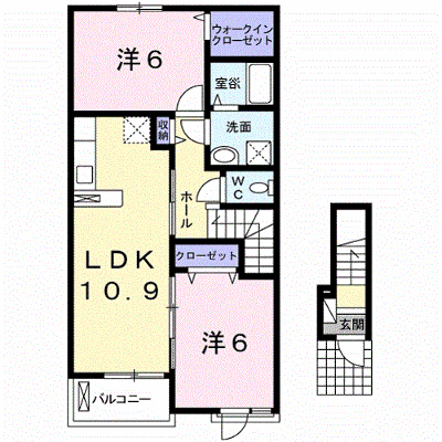 ブリーゼ 202【管理NO：1-021778001-02020】 ★家具家電は申し込み後に搬入します★ ★2026年10月下旬入居可能★の外観画像