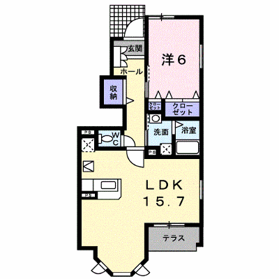 ウエストキャッスルＢ 101【管理NO：1-014037202-01010】 ★家具家電は申し込み後に搬入します★ ★2026年10月中旬入居可能★の外観画像