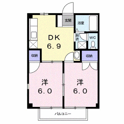 アクティブ平松 105【管理NO：1-004964501-01040】 ★家具家電は申し込み後に搬入します★ ★2026年10月中旬入居可能★の外観画像