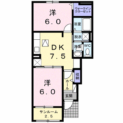 サンパティーク 102【管理NO：1-022961801-01020】 ★家具家電は申し込み後に搬入します★ ★2026年11月中旬入居可能★の外観画像