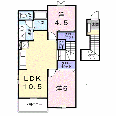 ビュ－ヒルズ吉野 203【管理NO：1-010989601-02030】 ★家具家電は申し込み後に搬入します★ ★2026年10月中旬入居可能★の外観画像