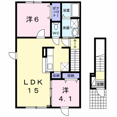 チアト　Ⅱ 201【管理NO：1-020529301-02010】 ★家具家電は申し込み後に搬入します★ ★2026年09月中旬入居可能★の外観画像