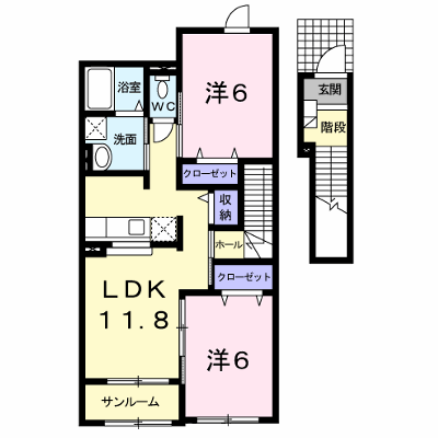 トレスメーラＡ 202【管理NO：1-015098601-02020】 ★家具家電は申し込み後に搬入します★ ★2026年10月中旬入居可能★の外観画像
