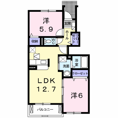 グランディスＢ 104【管理NO：1-014798701-01040】 ★家具家電は申し込み後に搬入します★ ★2026年10月下旬入居可能★の外観画像