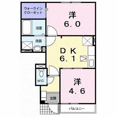ベル　シャトーⅡ 102【管理NO：1-013580901-01020】 ★家具家電は申し込み後に搬入します★ ★2026年10月下旬入居可能★の外観画像