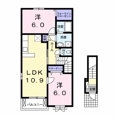 フィールドハウス　Ｃ 201【管理NO：1-021809901-02010】 ★家具家電は申し込み後に搬入します★ ★2026年10月下旬入居可能★の外観画像