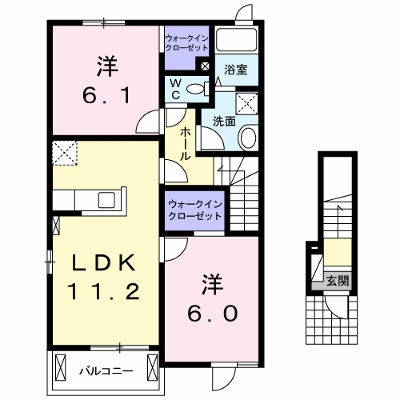 パーシモン　Ⅰ 201【管理NO：1-020652201-02010】 ★家具家電は申し込み後に搬入します★ ★2026年10月下旬入居可能★の外観画像