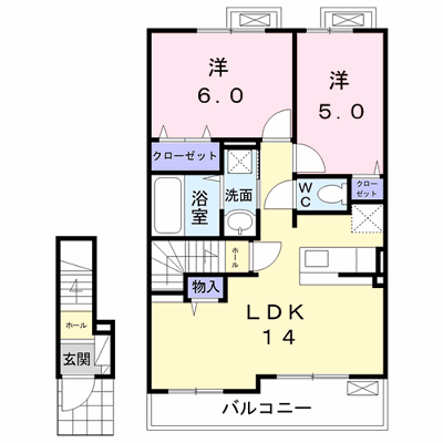 カーサ・ジャルディーノ 202【管理NO：1-025140601-02020】 ★家具家電は申し込み後に搬入します★ ★2026年12月中旬入居可能★の外観画像