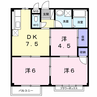 エルディム小平Ⅱ 202【管理NO：1-001611501-02020】 ★家具家電は申し込み後に搬入します★ ★2026年11月中旬入居可能★の外観画像