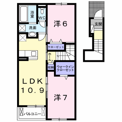 クレメントヒル　Ｃ 203【管理NO：1-026086101-02030】 ★家具家電は申し込み後に搬入します★ ★2026年10月下旬入居可能★の外観画像