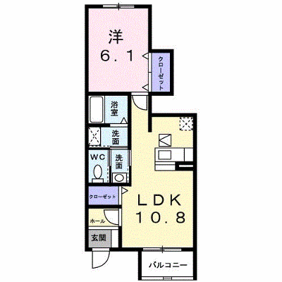アムール 102【管理NO：1-017095001-01020】 ★家具家電は申し込み後に搬入します★ ★2026年10月下旬入居可能★の外観画像