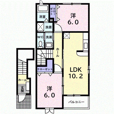 シュトラウス 203【管理NO：1-013652801-02030】 ★家具家電は申し込み後に搬入します★ ★2026年10月下旬入居可能★の外観画像