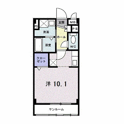 ベル　コモンズ　Ⅱ 104【管理NO：1-012981801-01040】 ★家具家電は申し込み後に搬入します★ ★2026年10月中旬入居可能★の外観画像