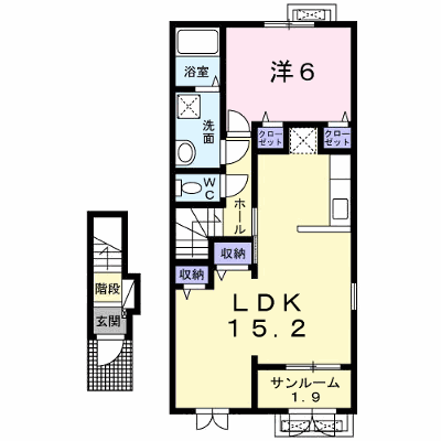 グラース聖徳 202【管理NO：1-022341201-02020】 ★家具家電は申し込み後に搬入します★の外観画像