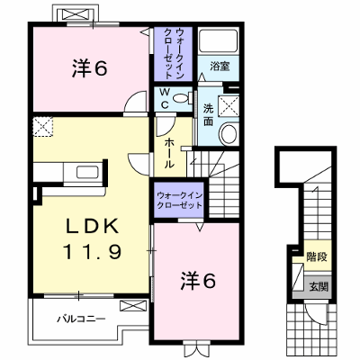 クリアネス　Ⅱ 202【管理NO：1-018348201-02020】 ★家具家電は申し込み後に搬入します★ ★2026年09月中旬入居可能★の外観画像