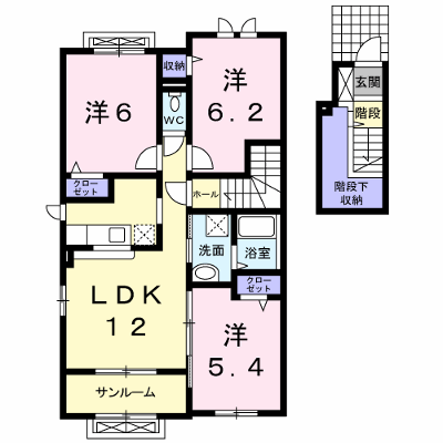 アミスター 203【管理NO：1-015712301-02030】 ★家具家電は申し込み後に搬入します★ ★2026年09月下旬入居可能★の外観画像