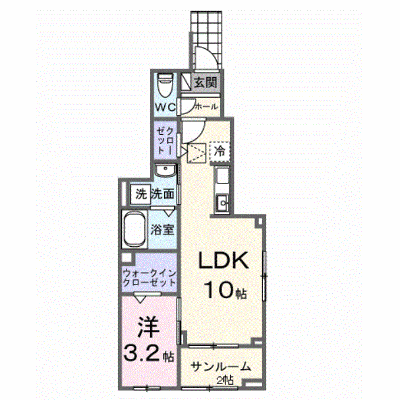 ＬＡ．ＯＨＡＮＡ　田無 101【管理NO：1-028346901-01010】 ★家具家電は申し込み後に搬入します★ ★2026年11月上旬入居可能★の外観画像