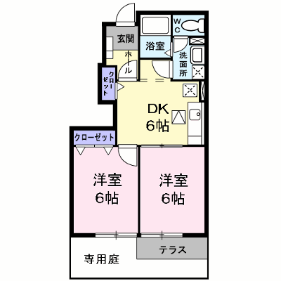 グラウクスⅡ 101【管理NO：1-009847502-01010】 ★家具家電は申し込み後に搬入します★ ★2026年11月中旬入居可能★の外観画像