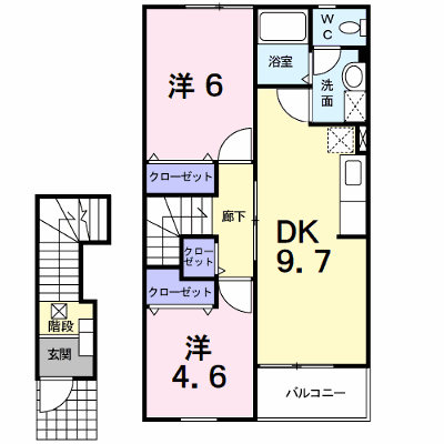 フィオーレＳ 203【管理NO：1-010422201-02030】 ★家具家電は申し込み後に搬入します★の外観画像