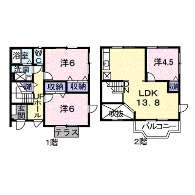 シャン・ド・フルールＢ 102【管理NO：1-009754702-01020】 ★家具家電は申し込み後に搬入します★ ★2026年10月中旬入居可能★の外観画像
