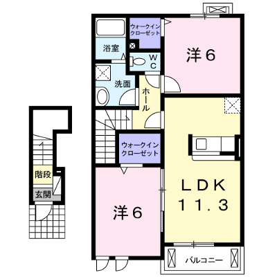 リベルタ北斗 202【管理NO：1-017532802-02020】 ★家具家電は申し込み後に搬入します★ ★2026年10月下旬入居可能★の外観画像