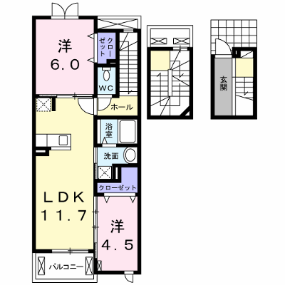 エテルノ　セレーノ 303【管理NO：1-019319401-03030】 ★家具家電は申し込み後に搬入します★ ★2026年10月下旬入居可能★の外観画像