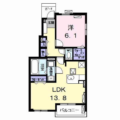 ポートリーフ 101【管理NO：1-025208401-01010】 ★家具家電は申し込み後に搬入します★の外観画像