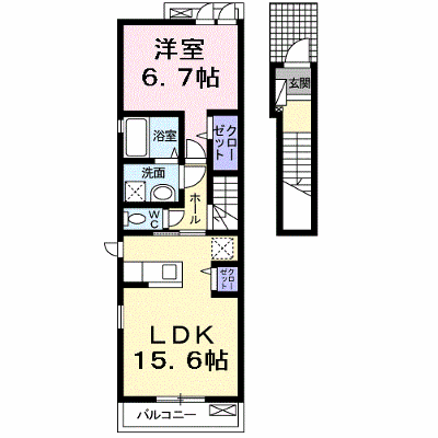 パラッツォ花咲 202【管理NO：1-019193601-02020】 ★家具家電は申し込み後に搬入します★ ★2026年10月下旬入居可能★の外観画像