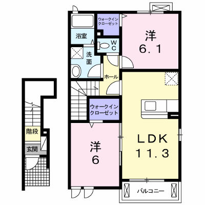 エレガンシア　セターレ 202【管理NO：1-016360001-02020】 ★家具家電は申し込み後に搬入します★ ★2026年10月中旬入居可能★の外観画像