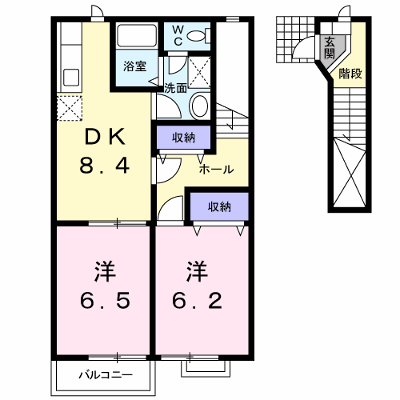 エントピア名和北Ｃ 202【管理NO：1-010505001-02020】 ★家具家電は申し込み後に搬入します★ ★2026年10月中旬入居可能★の外観画像