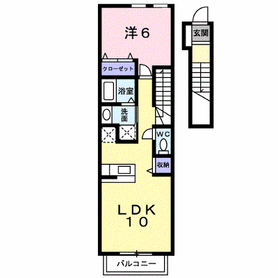 クレア　フォー　シーズンズＣ 205【管理NO：1-014096203-02040】 ★家具家電は申し込み後に搬入します★ ★2026年10月下旬入居可能★の外観画像